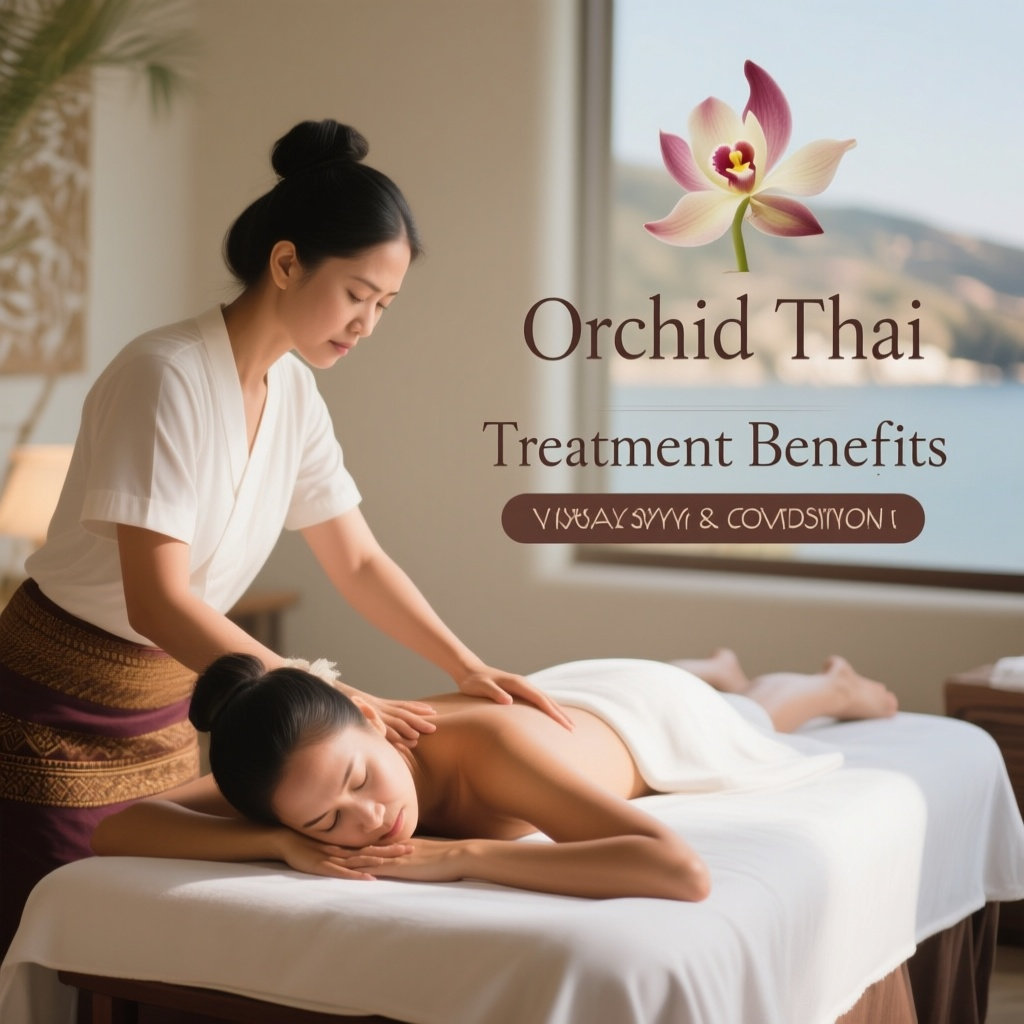 Orchid Thai Massage & Spa client experiencing the therapeutic benefits of a professional Thai massage in Santa Barbara