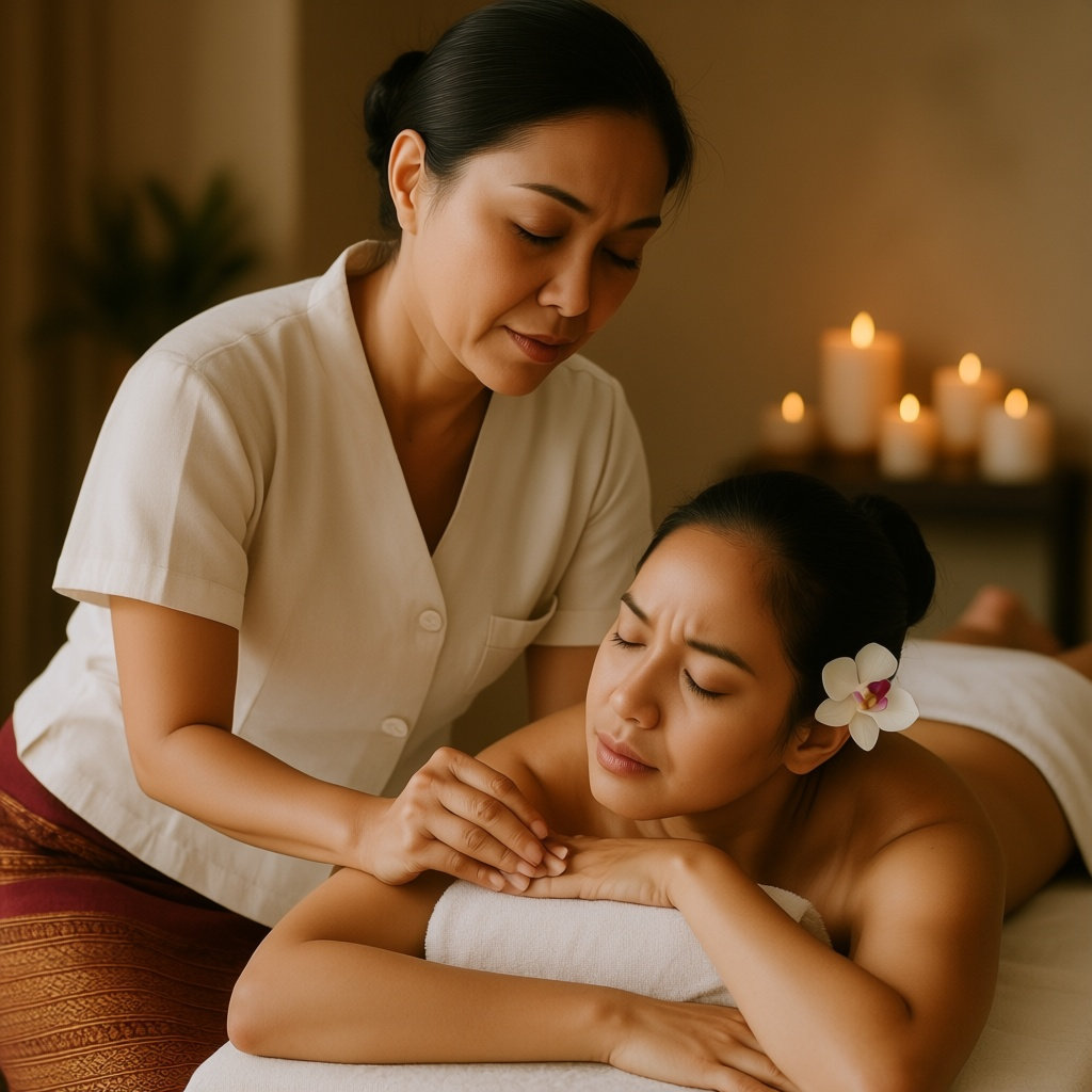 Orchid Thai Massage & Spa therapist providing expert therapeutic massage treatment in Santa Barbara
